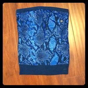 NWOT Express blue animal print top